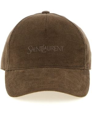 Saint Laurent Cap - Brown