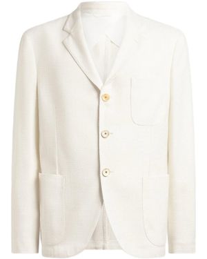 Etro Cotton Wool Viscose Jacket - White