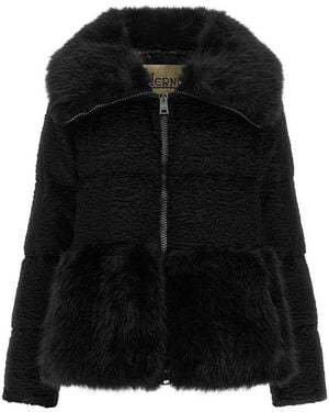 Herno Astrakhan Effect Jacket - Black
