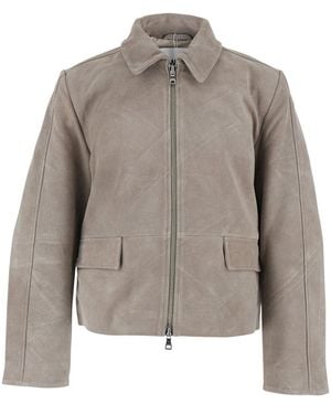 Won Hundred Jacket Rockridge Leather - Gray