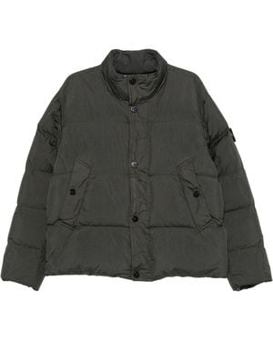 Stone Island Logo-Patch Padded Jacket - Black