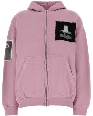 Balenciaga Patch-Detail Zip-Up Hoodie - Pink