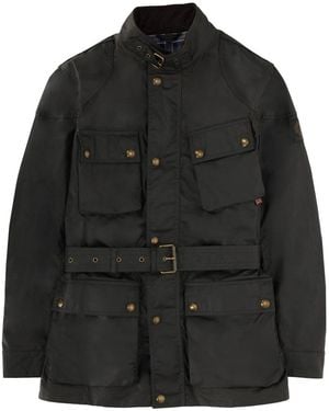 Belstaff Solid Band Collar Jacket - Black