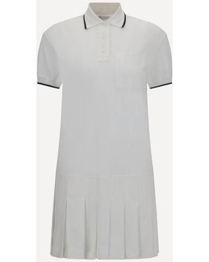 Brunello Cucinelli Cotton Polo Dress - Gray