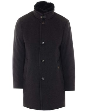 Moorer Moro Bond Fur Coat - Blue
