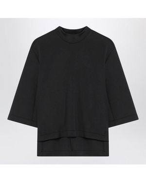 Moncler Genius Moncler X Edward Enninful Neoprene Crew Neck T-Shirt - Black