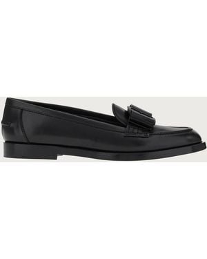 Ferragamo Vivaldo Viva Loafer, Leather - White