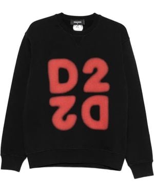 DSquared² Logo-Print Sweatshirt - Black