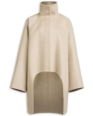 Alaïa Alaia Asymmetric Cashmere Coat - Natural