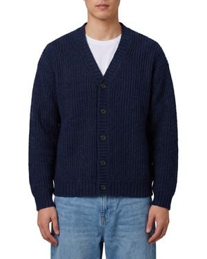 Roberto Collina Wool Cardigan Over - Blue