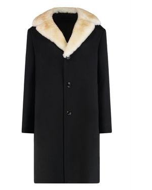 Celine Elegant Cashmere Coat - Black