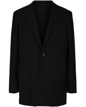 Brioni Single-Breasted Wool-Silk Blazer - Black