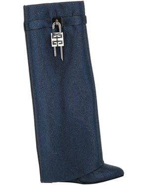Givenchy Shark Lock Wide Fit Pant Boots - Blue