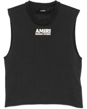 Amiri Beanie Hat With Logo - Black