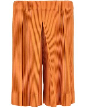 Homme Plissé Issey Miyake 'Tailored Pleats 2' Bermuda Shorts - Orange
