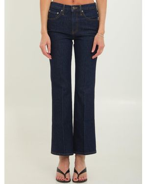 KHAITE Clara Flare Jeans - Blue