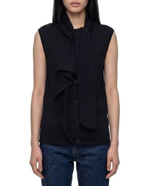 Lemaire Asymmetrical Cardigan - Blue