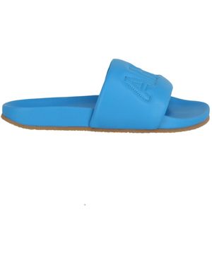Ambush Quilted Lettering Logo Sliders - Blue