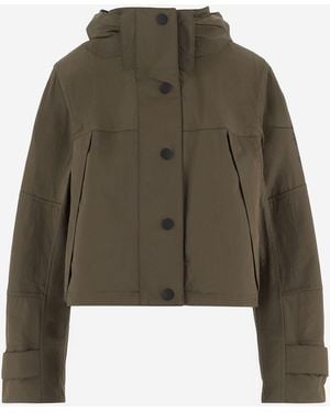 Burberry Cropped Nylon Jacket - Green