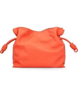Loewe Medium Flamenco Knotted-Detail Shoulder Bag - Orange