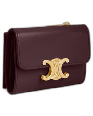 Celine Compact Wallet With Coin - Purple
