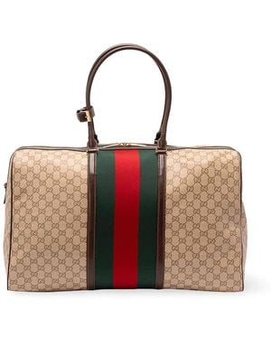 Gucci Web' Tote Bag - Natural