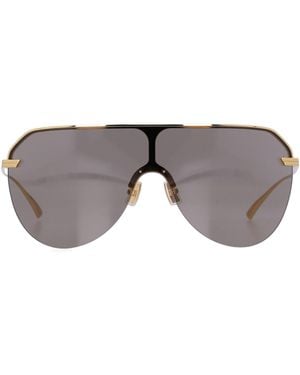 Bottega Veneta Long Ribbon Mask Sunglasses - Gray