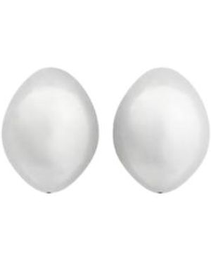 Soeur Tone Stud Engraved Bijoux - White