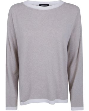 Anneclaire Round Neck Sweater - Gray
