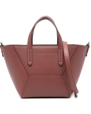 Brunello Cucinelli Leather Tote Bag - Purple
