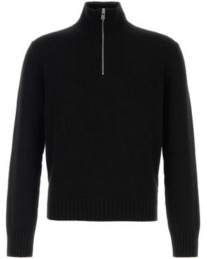 Prada Wool-Cashmere Blend Sweater For - Black