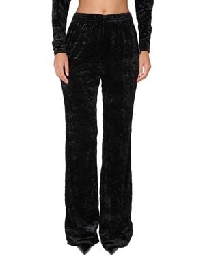 Saint Laurent Wide Leg Pants - Black