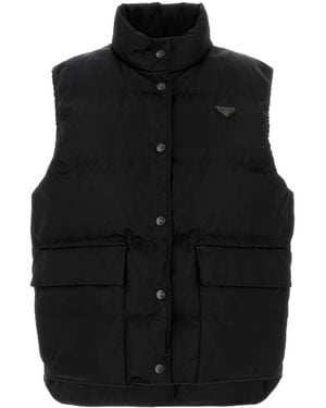 Prada Re-Nylon Down Jacket - Black
