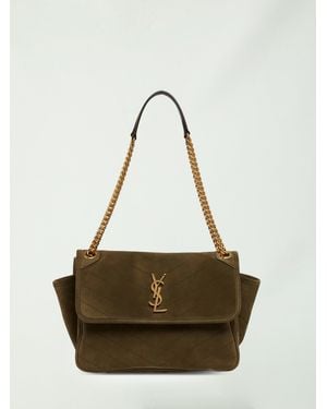 Saint Laurent Niki Tripouch Bag - Natural