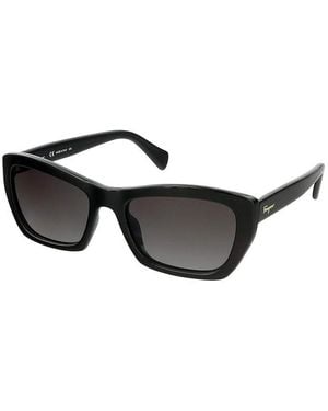 Ferragamo Sunglasses Rectangle Full Rim, Frame And Gradient Lens Sf958S001 - Gray