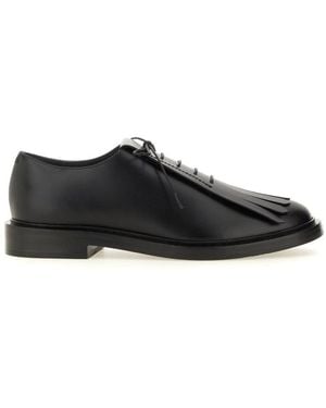 Max Mara Leather Derby - Black