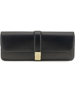 KHAITE Clutch Blake Box Calf Leather - White