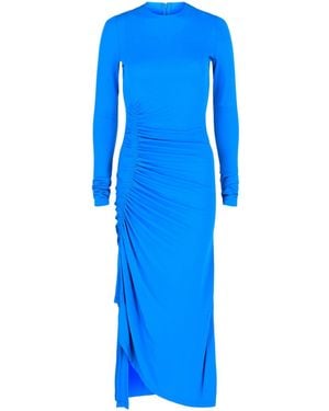 Givenchy Ruched Maxi Dress - Blue
