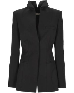 Francesco Murano Blazer With Pointed Collar - Black