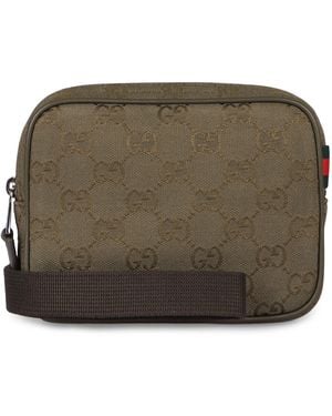 Gucci Gg Canvas Camera Bag - Brown