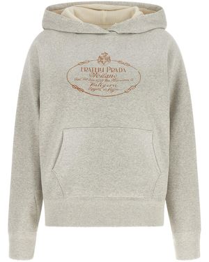 Prada Reversible Hoodie - Gray