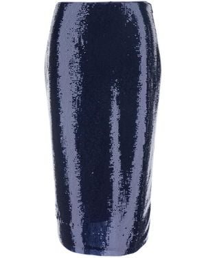 Tom Ford Skirt With All-Over Sequins - Blue