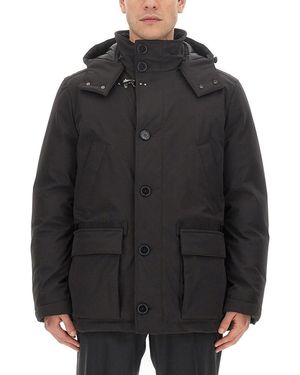 Fay Technical Fabric Caban - Black