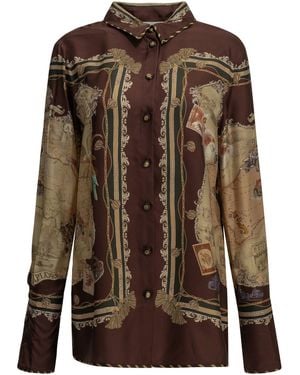 Zimmermann "Valiant" Casual Shirt - Brown