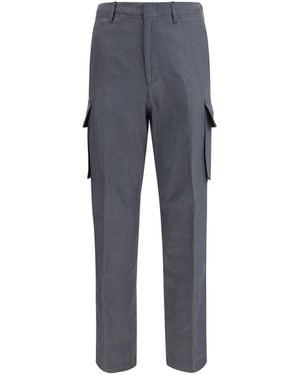 Lardini Pants Linen-Cotton - Blue