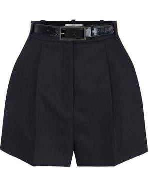 Elisabetta Franchi Wool Shorts - Blue