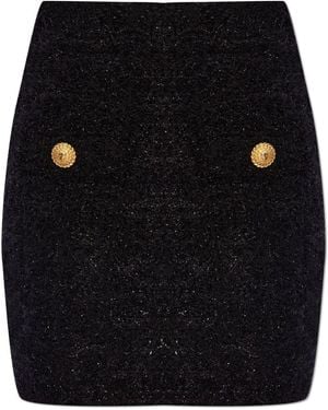 Balmain Short Skirts - Black