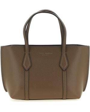 Tory Burch 'Perry' Mini Shopping Bag - Brown