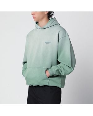 Represent Washed Aloe Hoodie - Green