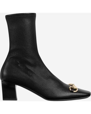 Gucci Ankle Boots Leather - Black
